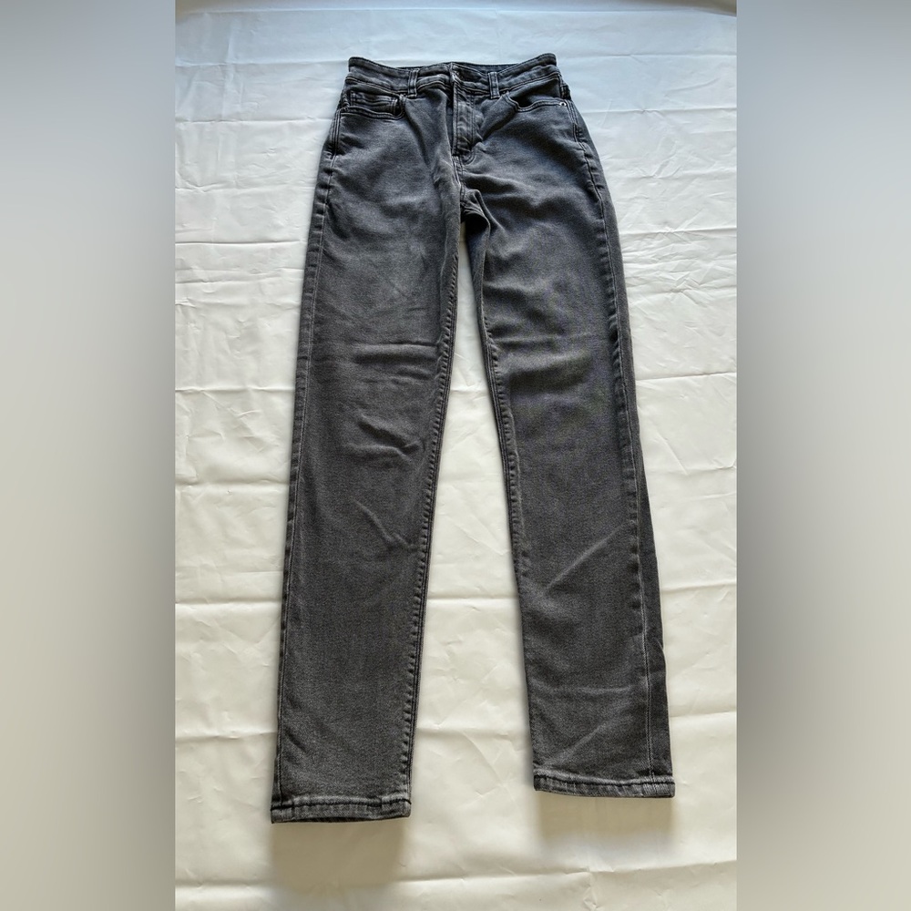 American Eagle Womens Jean Straight Leg Stretch Jeans Size 00 Black